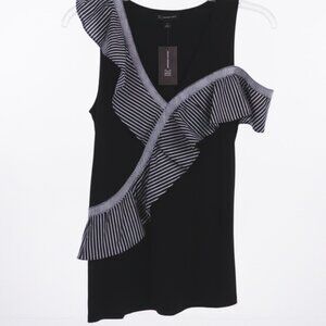 INC - Asymmetrical Ruffle Top - INC International Concept. Size small.Brand new.